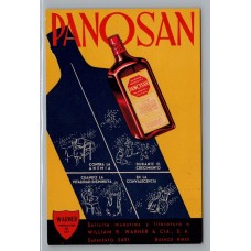 ARGENTINA 1930 PANOSAN TARJETA PUBLICITARIA DE MEDICINA CON FRANQUEO PAGO, FECHA TENTATIVA